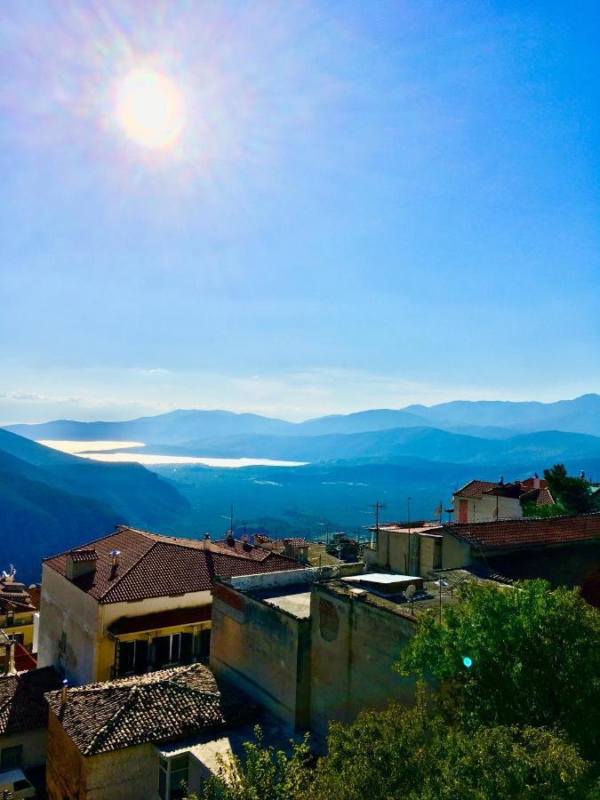 Delphi Celebrity V I P The Navel Of The Earth, Center-Delphi-Penthouse Galaxy&Sky Panoramic View, Harmony&Yoga Lägenhet Exteriör bild